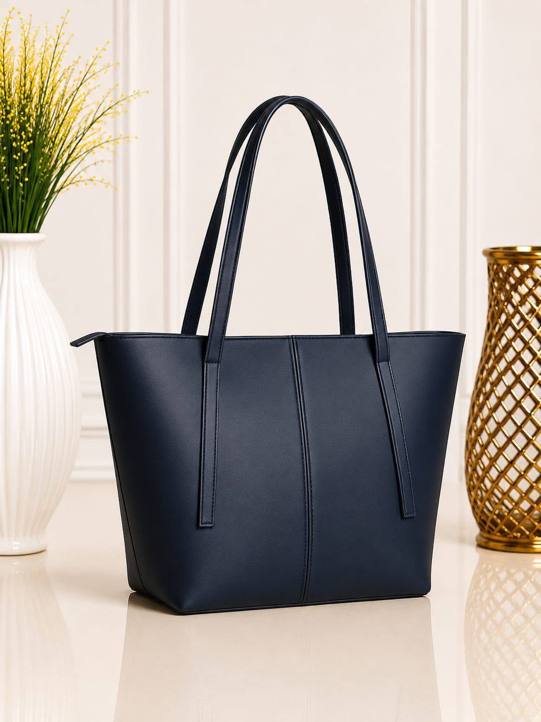 Premium Faux Leather Everyday Tote Bag for Women – Spacious & Elegant Shoulder Handbag