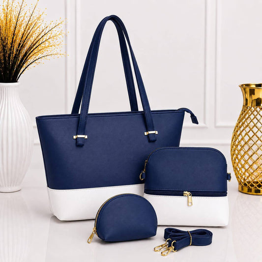 Premium 3-Piece Matching Handbag Set for Women – Elegant Tote, Crossbody Bag & Coin Purse