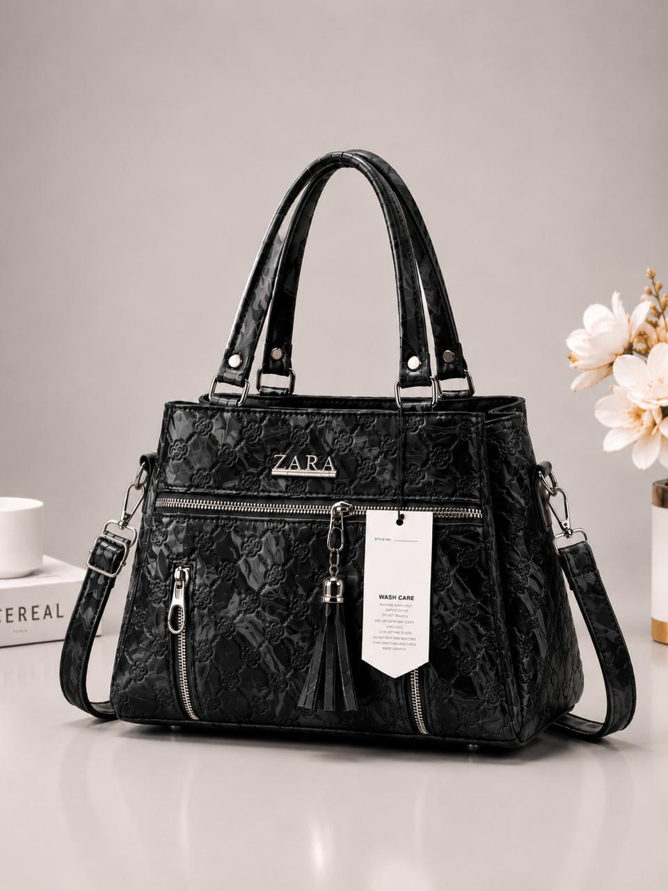 Elegant Quilted Designer Handbag with Tassel Detail