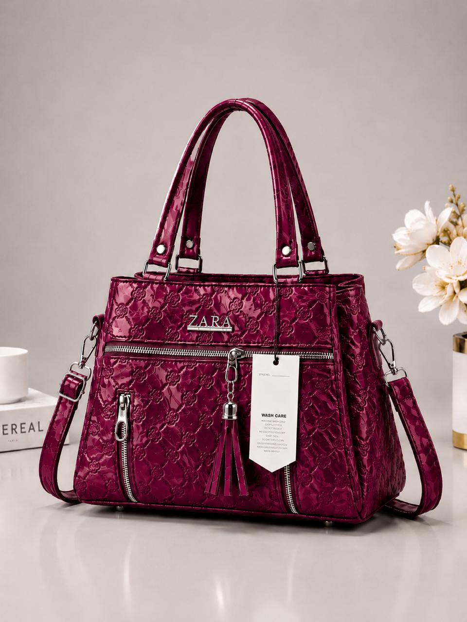 Elegant Quilted Designer Handbag with Tassel Detail