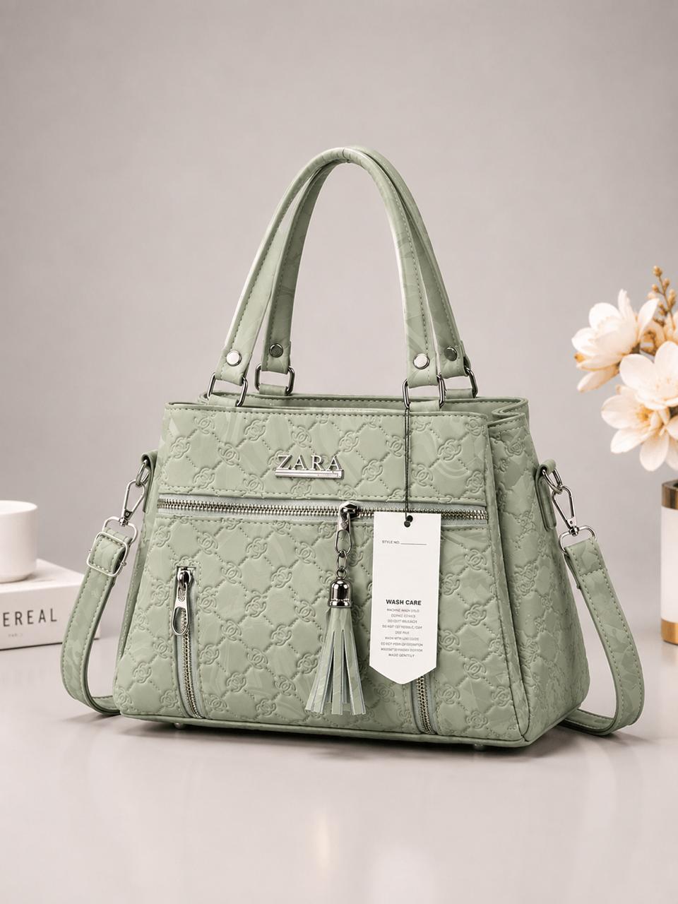 Elegant Quilted Designer Handbag with Tassel Detail