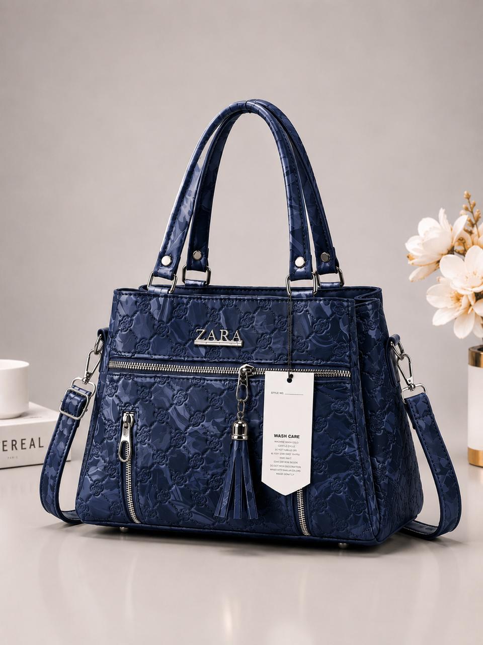 Elegant Quilted Designer Handbag with Tassel Detail