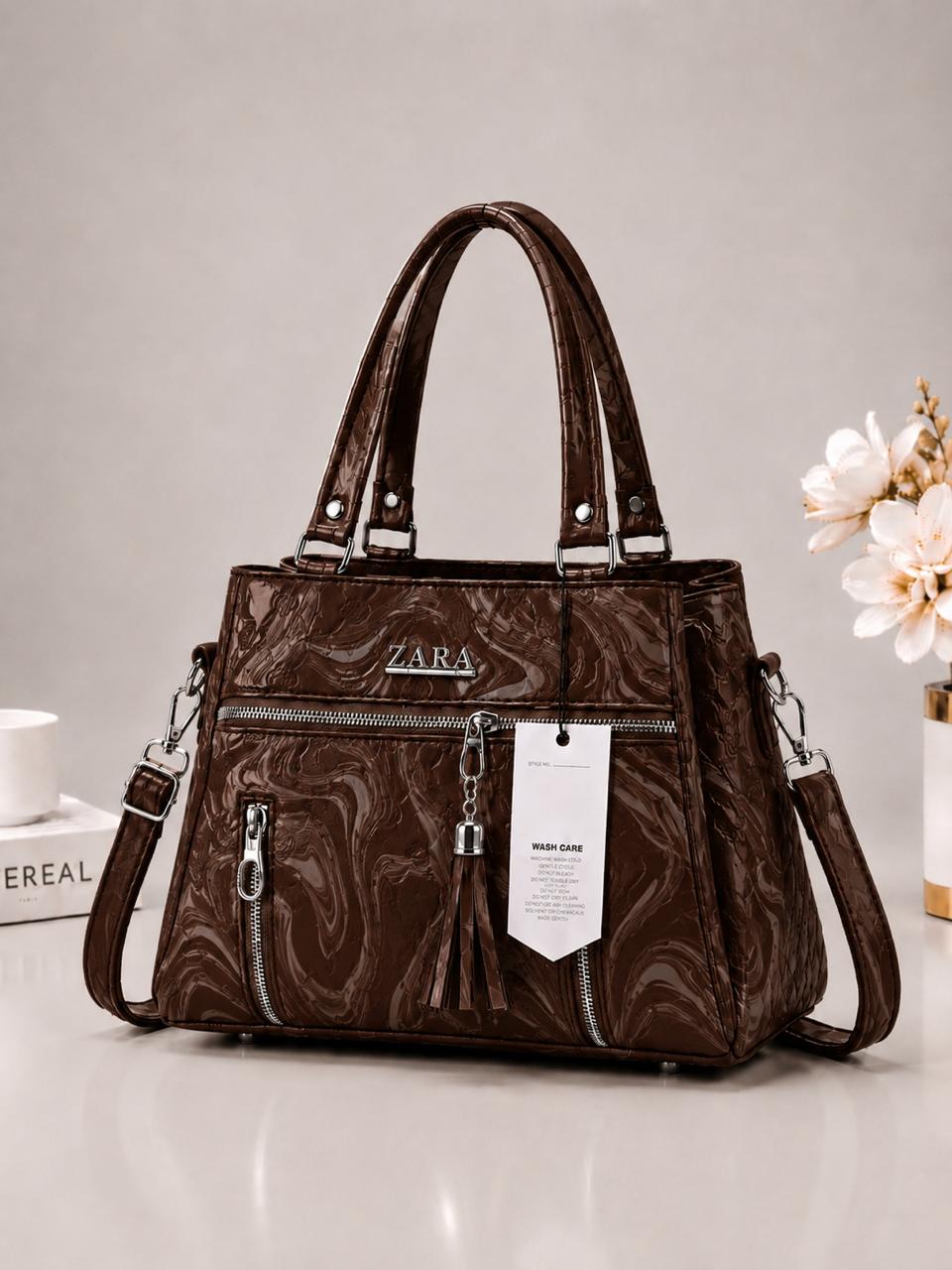 Elegant Quilted Designer Handbag with Tassel Detail