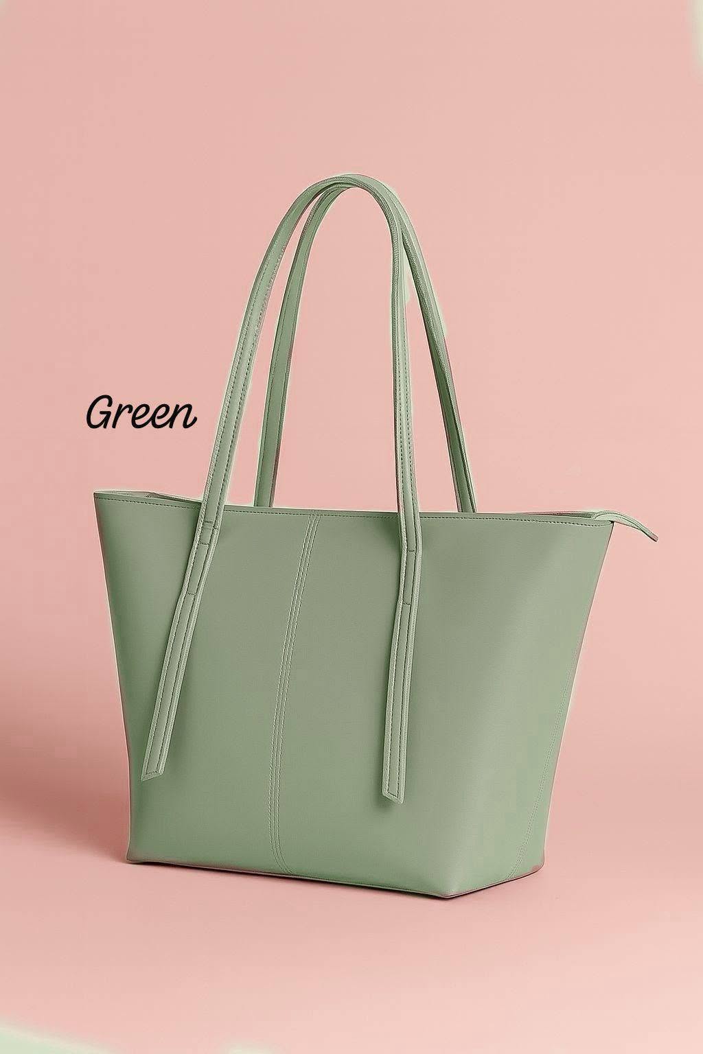 Premium Faux Leather Everyday Tote Bag for Women – Spacious & Elegant Shoulder Handbag