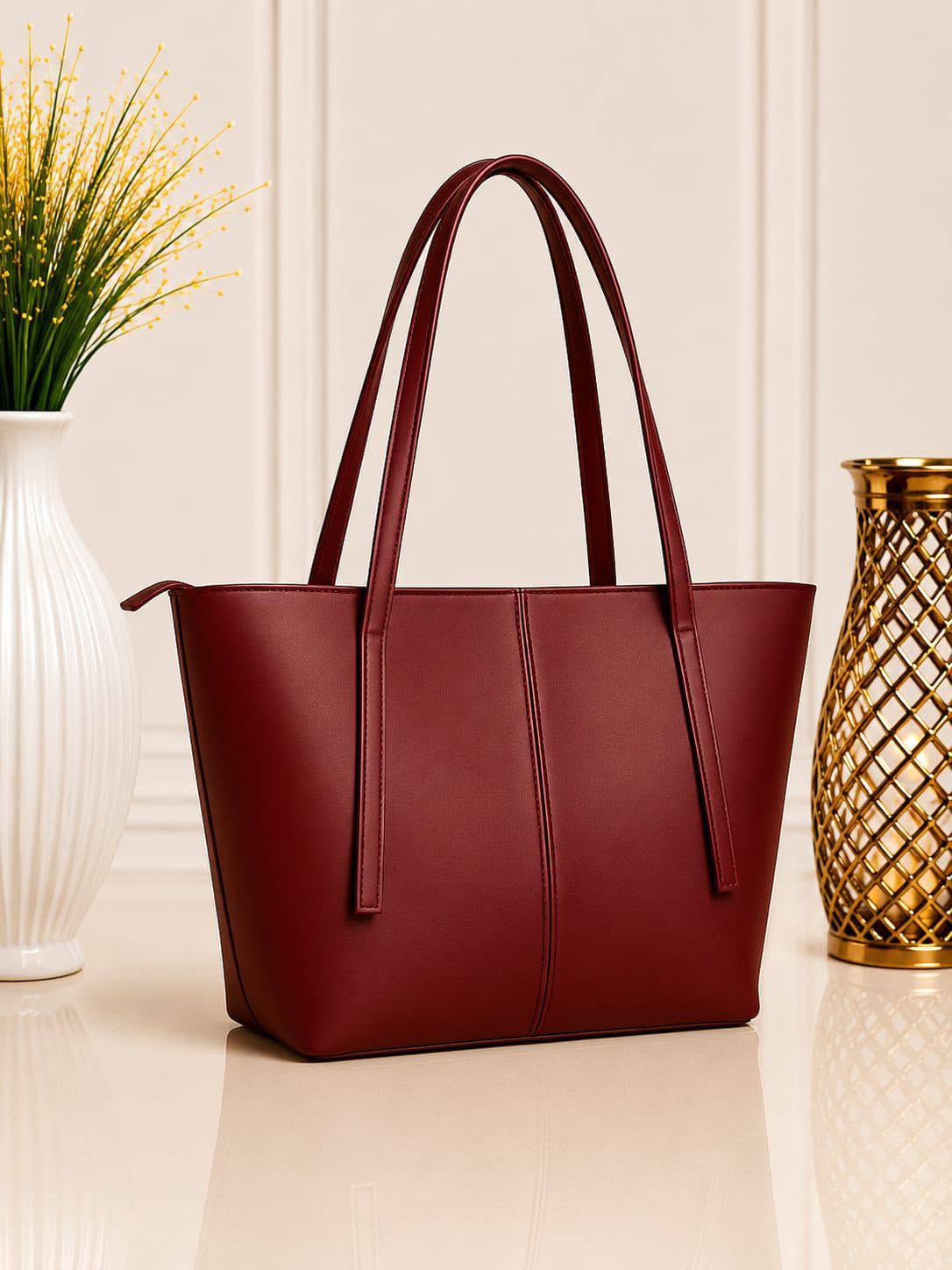 Premium Faux Leather Everyday Tote Bag for Women – Spacious & Elegant Shoulder Handbag