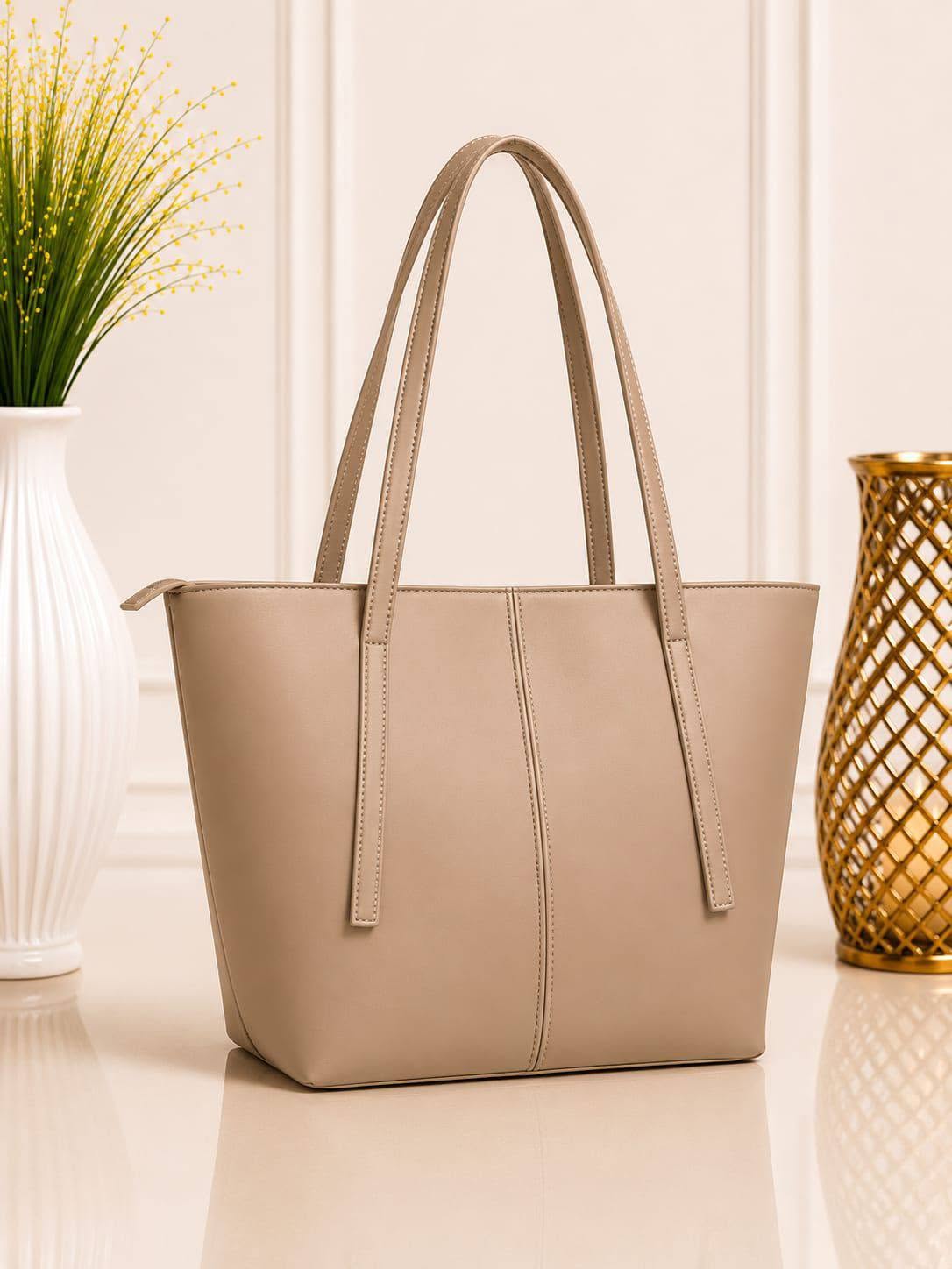 Premium Faux Leather Everyday Tote Bag for Women – Spacious & Elegant Shoulder Handbag